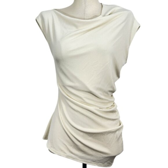 Kallmeyer Rae Sleeveless Top Meringue Small New $360 - Picture 1 of 4